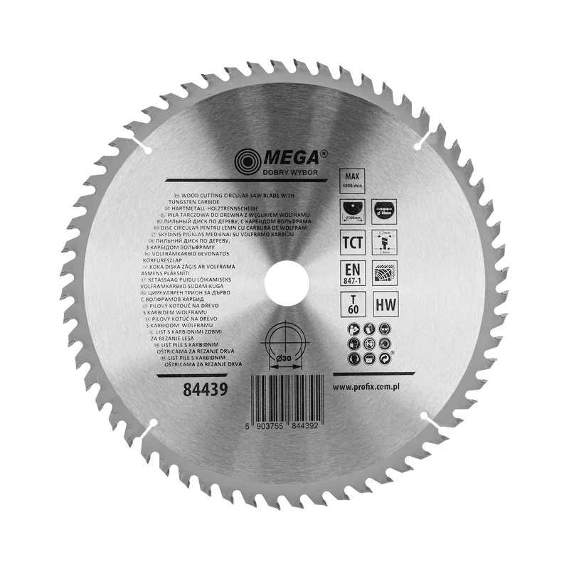 Disc Circular pentru Lemn cu Dinti Caliti 300MM / 60D.