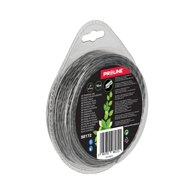 Fir Motocoasa Ranforsat - Patrat-Rasucit 2.7MM / 15M