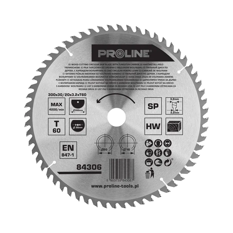 Disc Circular pentru Lemn cu Dinti Vidia 300MM / 60D.