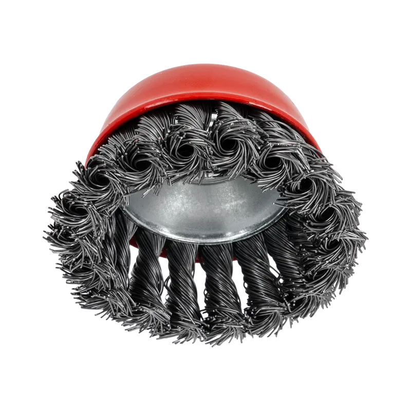 Perie Sarma Impletita Tip Cupa cu Filet 80MM