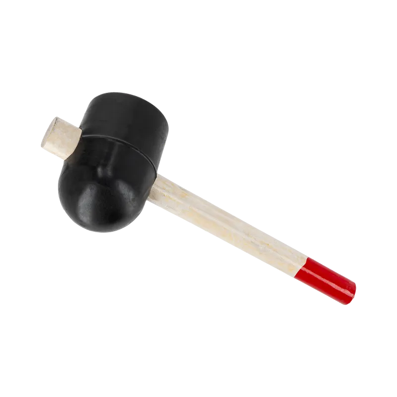 Ciocan Cauciuc Rotunjit cu Maner Lemn 90MM / 1115G