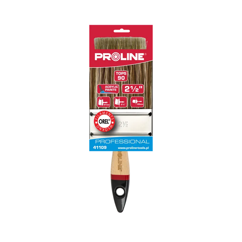 Pensula Vopsele Acrilice cu Maner Lemn - 2.5"