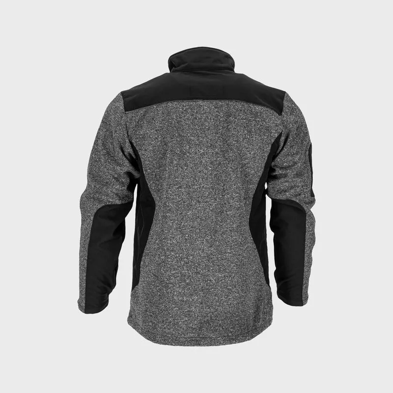 Jacheta Elastica Tip-Pulover / Gri-Negru - 3XL