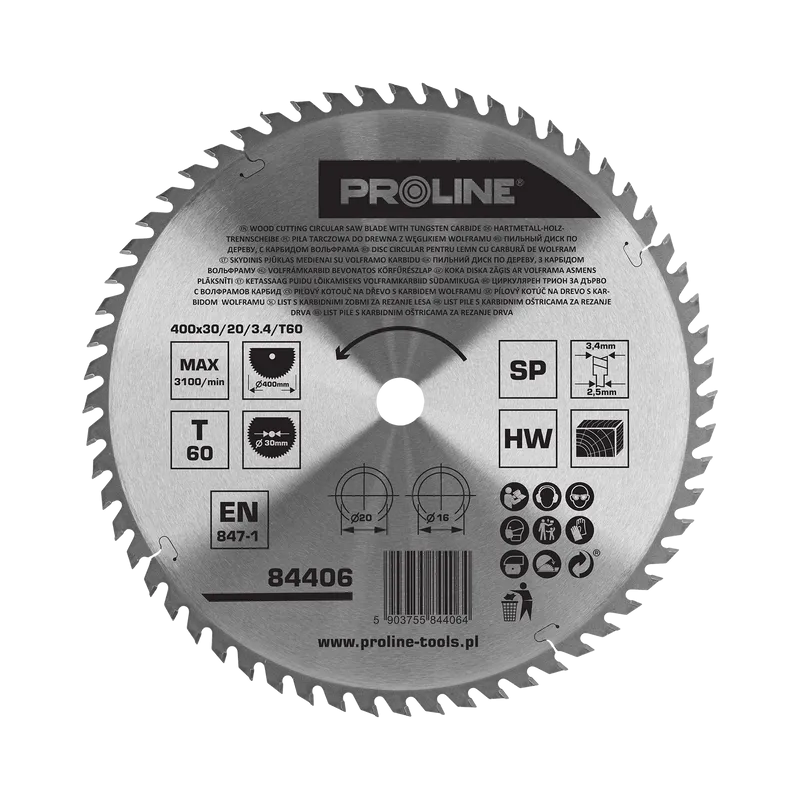 Disc Circular pentru Lemn cu Dinti Vidia 400MM / 60D.