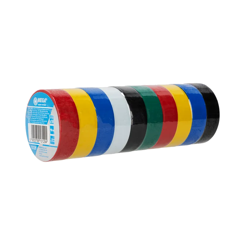 Benzi Izolatoare Multicolor 19X0.13MM / 10M, 10/Set