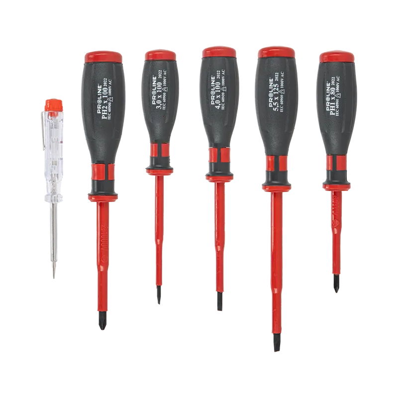 Set Surubelnite Izolate Maner Cauciuc + Tester - 6P.