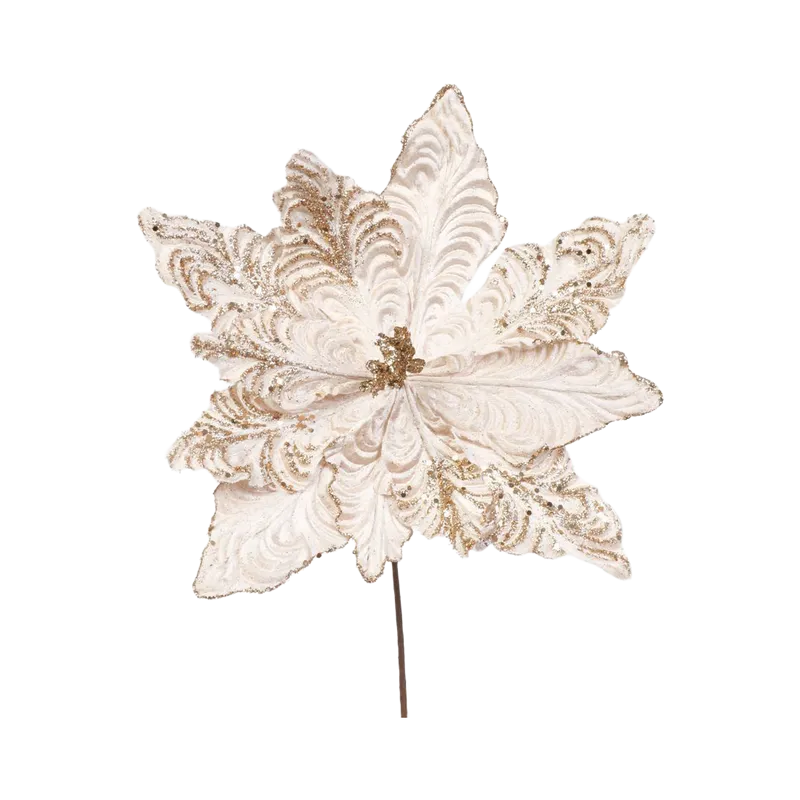 Floare decorativa de Craciun 32 cm