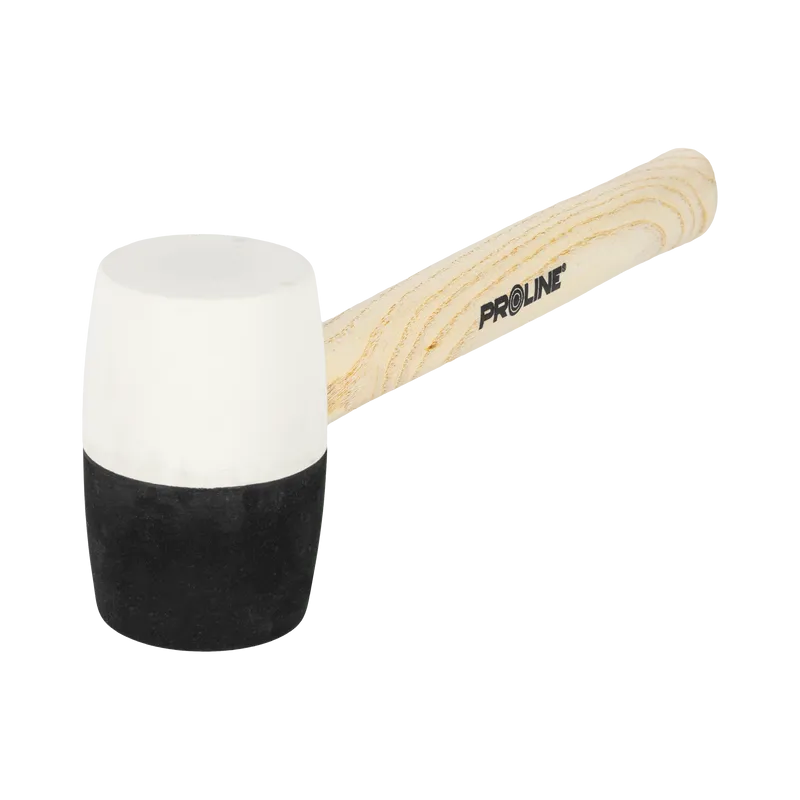 Ciocan Cauciuc Bicolor cu Maner Lemn 58MM / 580G
