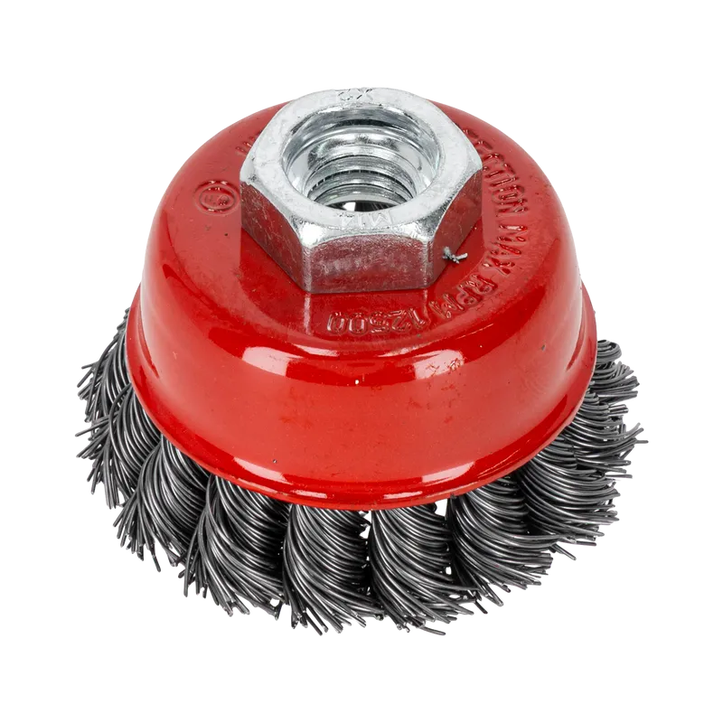 Perie Sarma Impletita Tip Cupa cu Filet 65MM