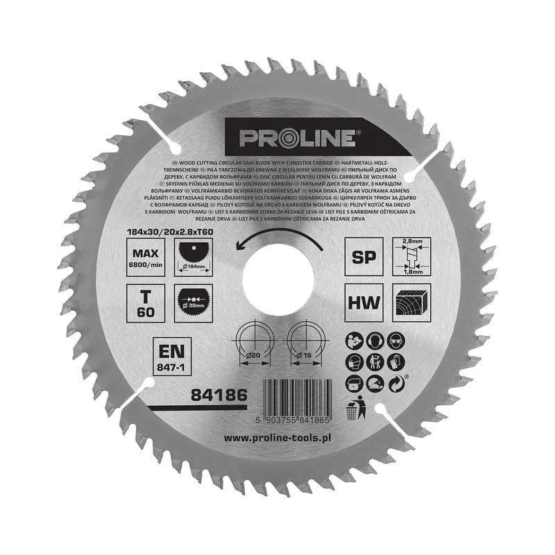 Disc Circular pentru Lemn cu Dinti Vidia 184MM / 60D.