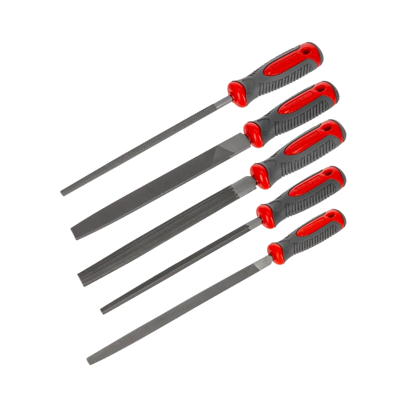 Set Pile Metal cu Maner Bimaterial 200MM - 5P.