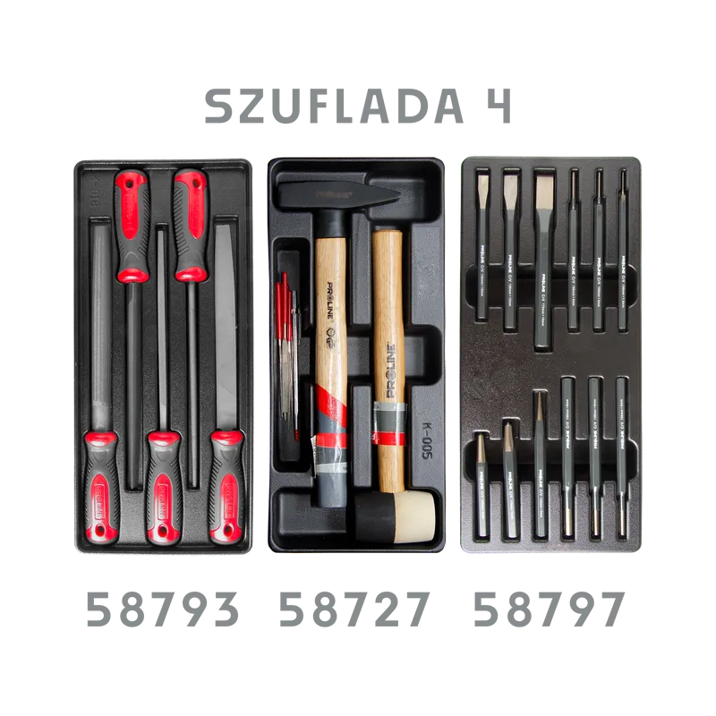 Dulap Scule Echipat 790X490X1010MM / 7 Sertare - 211P.