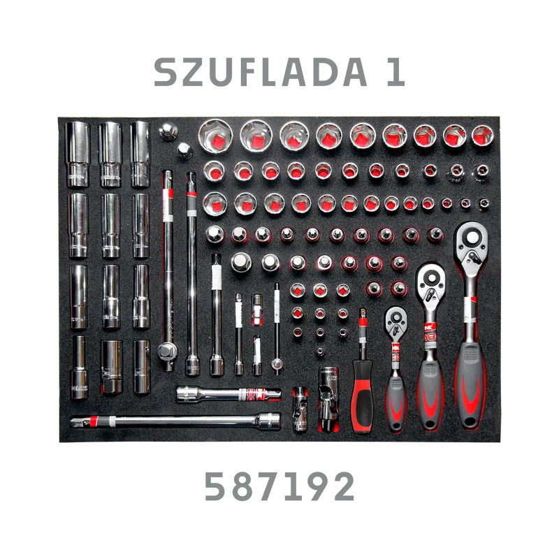 Dulap Scule Echipat 790X490X1010MM / 7 Sertare - 250P.