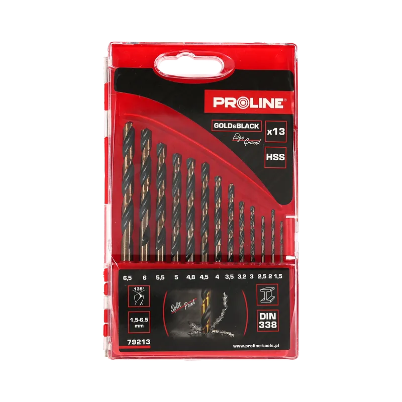 Set Burghie Metal HSS 135° in Caseta 1.5-6.5MM - 13P.