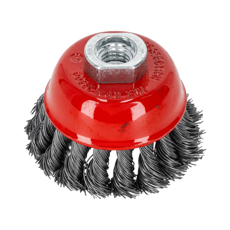 Perie Sarma Impletita Tip Cupa cu Filet 80MM