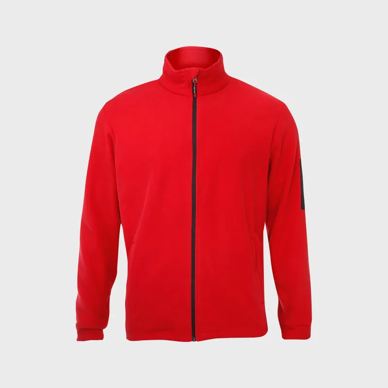 Jacheta Polar cu Buzunar Aditional / Rosu - 2XL