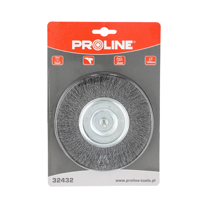 Perie Sarma Tip Circular cu Tija 120MM