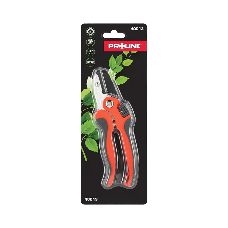 Foarfeca Vie Lata cu Arc si Maner Bimaterial / 19MM