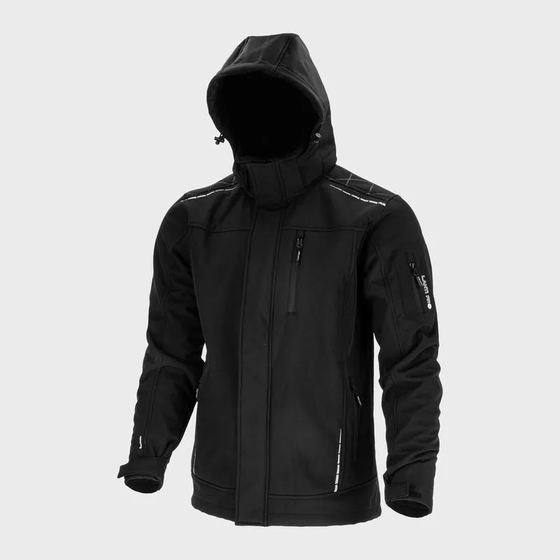 Jacheta Elastica Captusita cu Gluga / Negru - 2XL