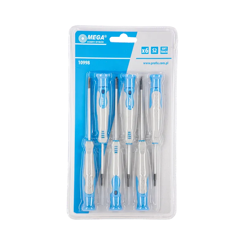 Set Surubelnite Precizie CR-VA Maner Soft-Touch - 6P.