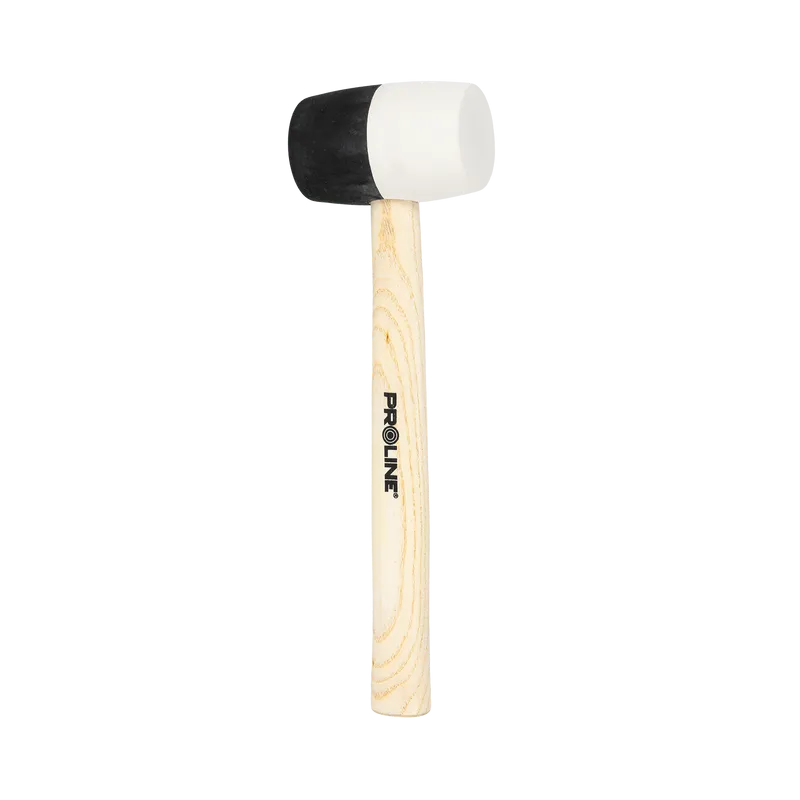Ciocan Cauciuc Bicolor cu Maner Lemn 58MM / 580G