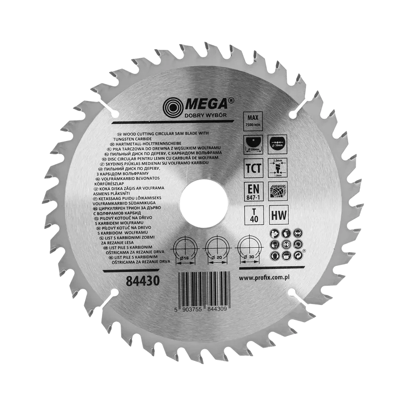 Disc Circular pentru Lemn cu Dinti Caliti 200MM / 40D.