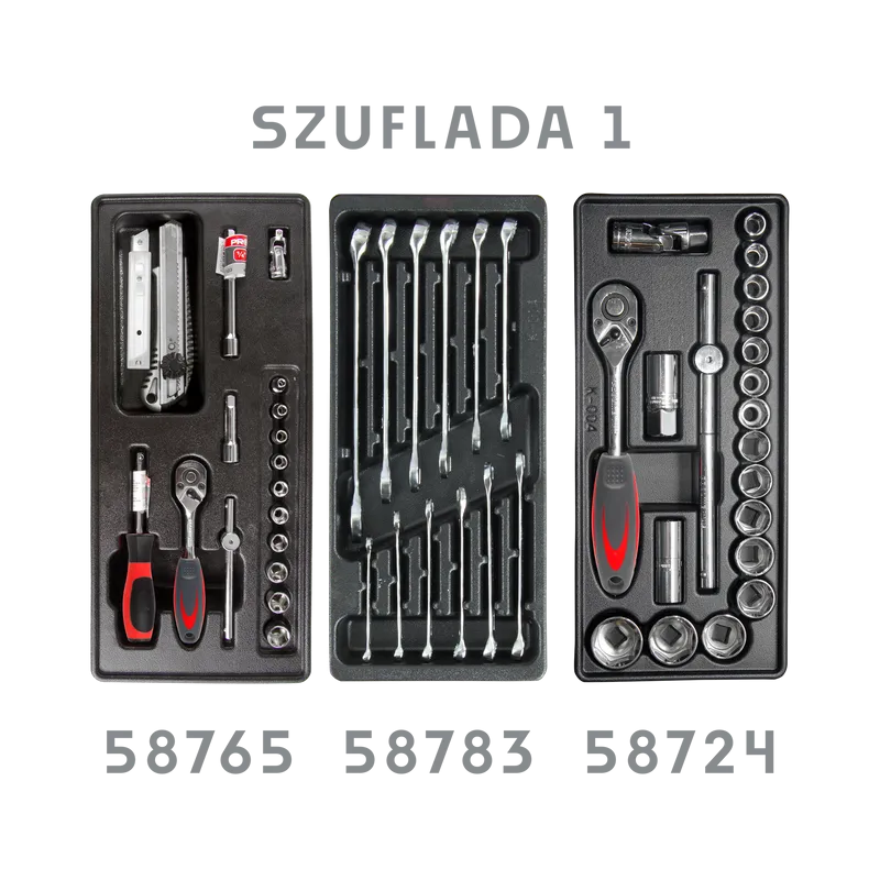 Dulap Scule Echipat 790X490X1010MM / 7 Sertare - 211P.