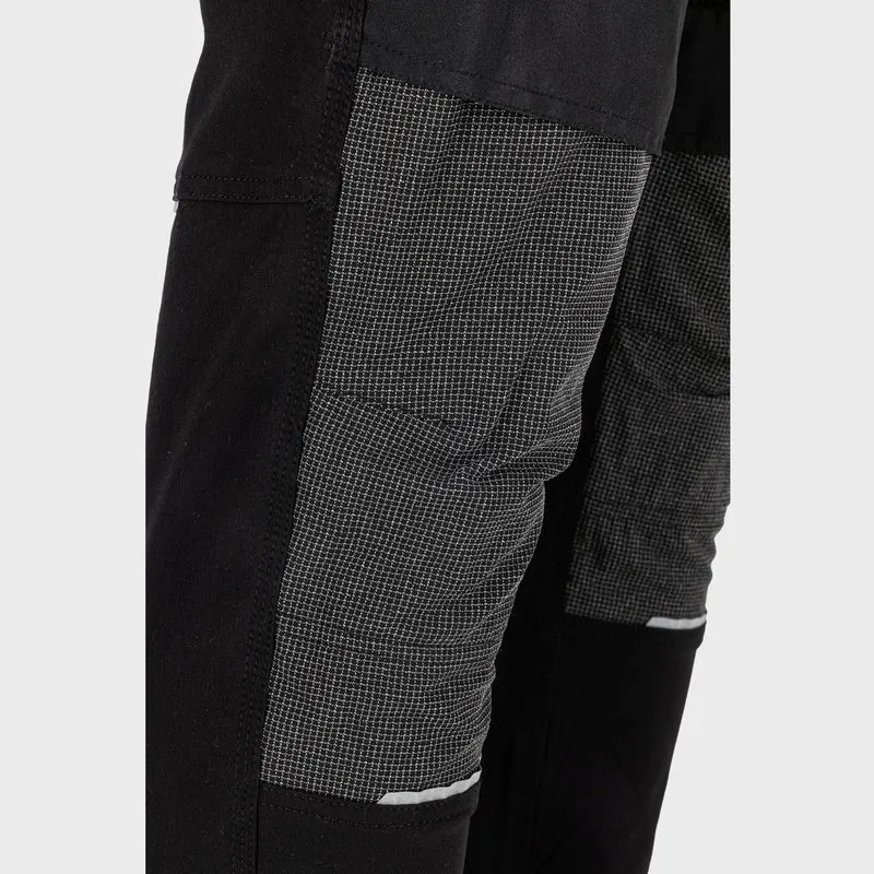 Pantalon Lucru Slim-Fit-Elastic Durabil / Negru - S