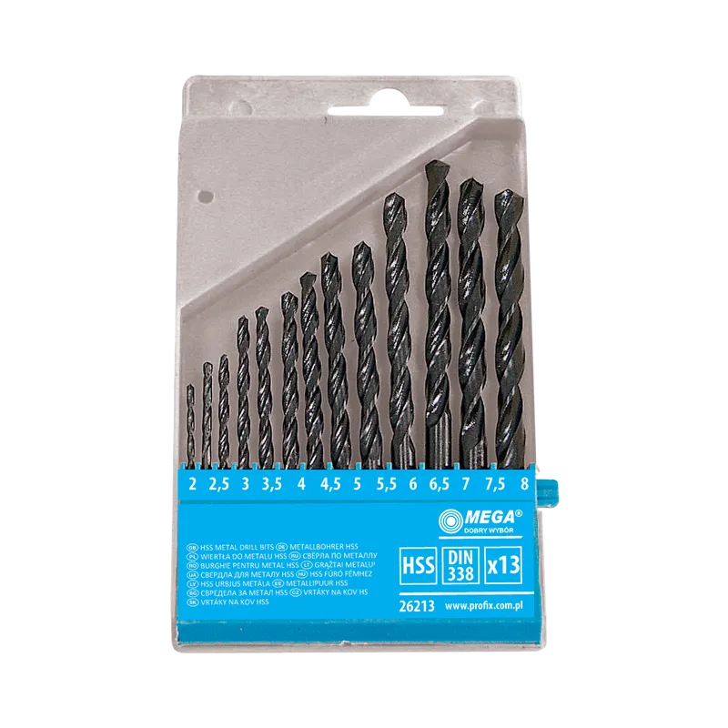 Set Burghie Metal HSS in Caseta 2.0-8.0MM - 13P.