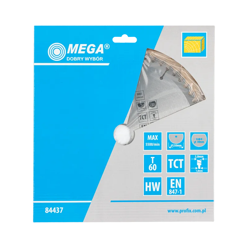 Disc Circular pentru Lemn cu Dinti Caliti 250MM / 60D.