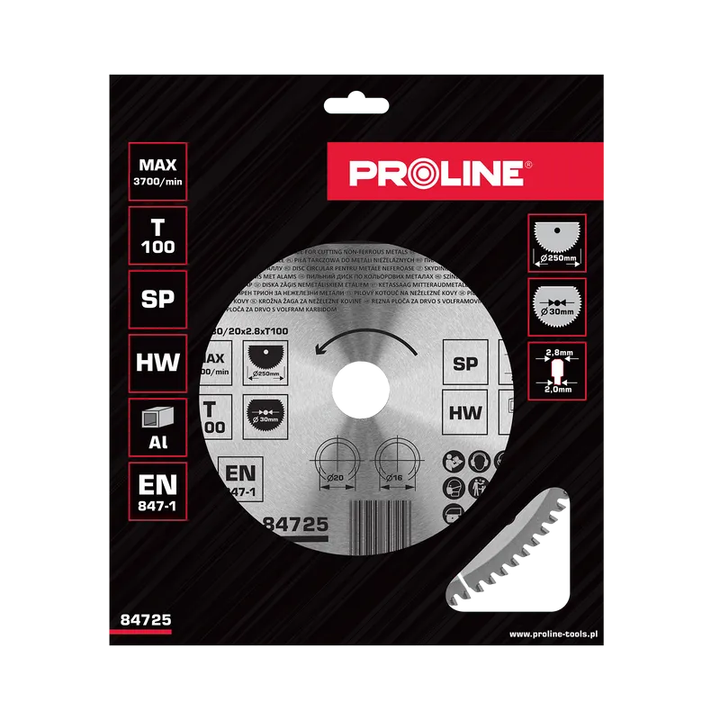 Disc Circular pentru Metal cu Dinti Vidia 250MM / 100D.