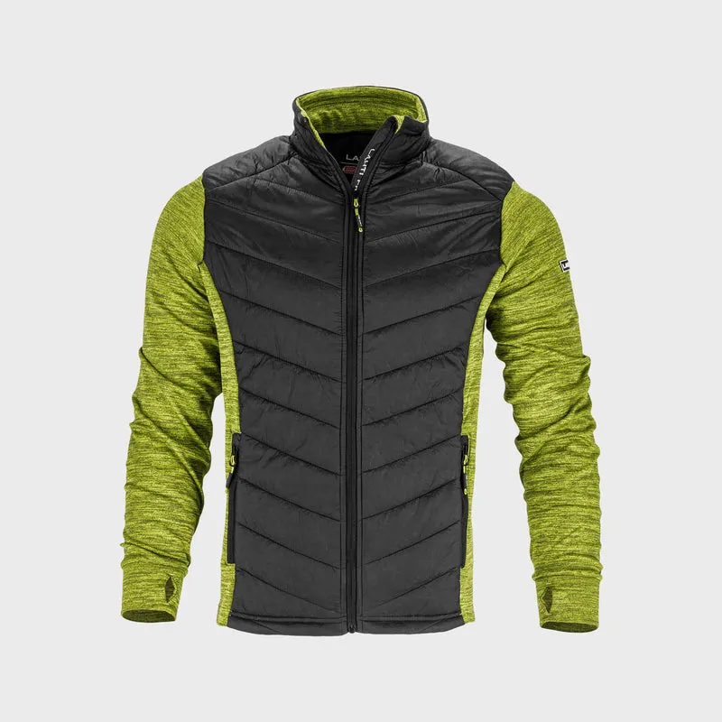 Jacheta cu Imprimeu si Matlasare / Verde-Negru - 3XL