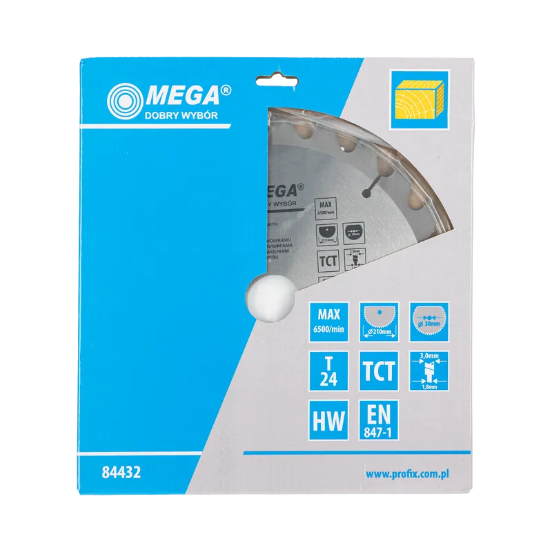 Disc Circular pentru Lemn cu Dinti Caliti 210MM / 24D.