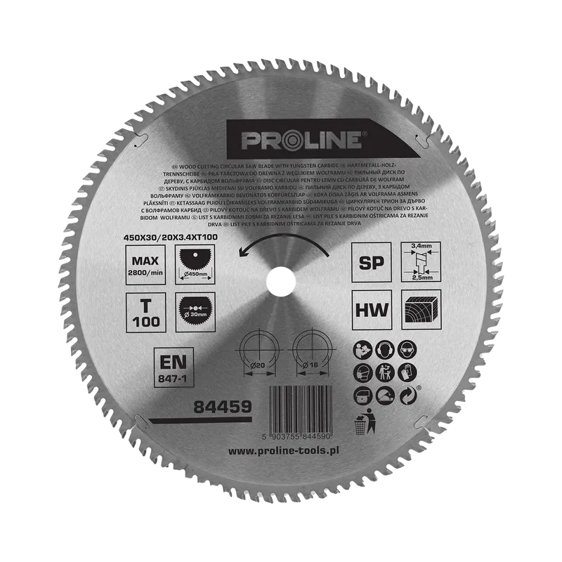 Disc Circular pentru Lemn cu Dinti Vidia 450MM / 100D.
