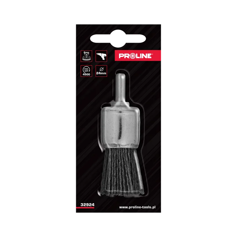 Perie Slefuire Tip Cupa Mica cu Tija 24MM