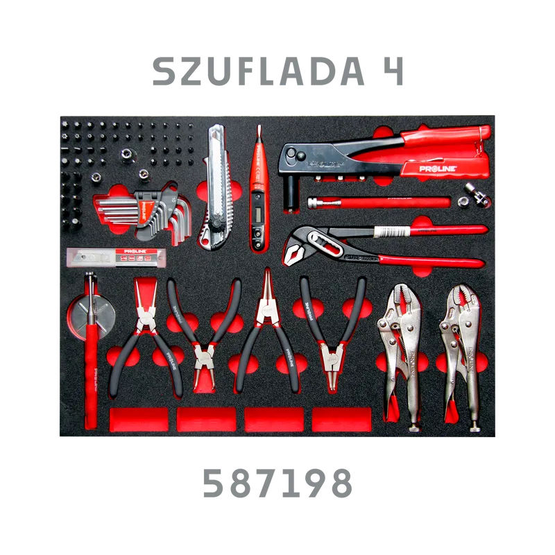 Dulap Scule Echipat 790X490X1010MM / 7 Sertare - 250P.