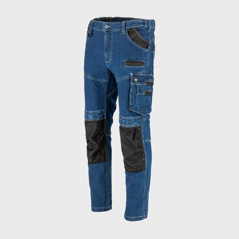 Pantalon Lucru Blug-Elastic Intarit / Alabastru - M