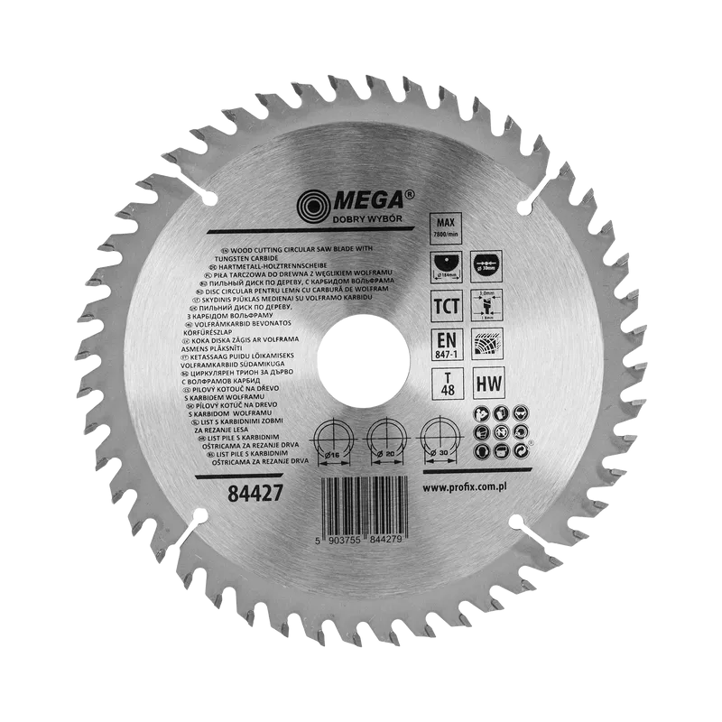 Disc Circular pentru Lemn cu Dinti Caliti 184MM / 48D.