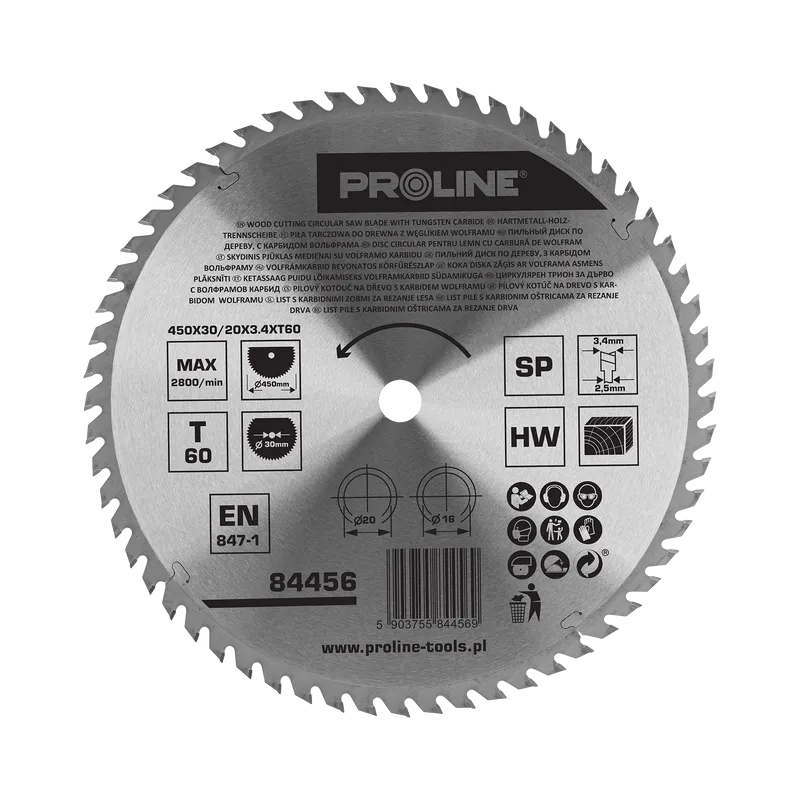 Disc Circular pentru Lemn cu Dinti Vidia 450MM / 60D.