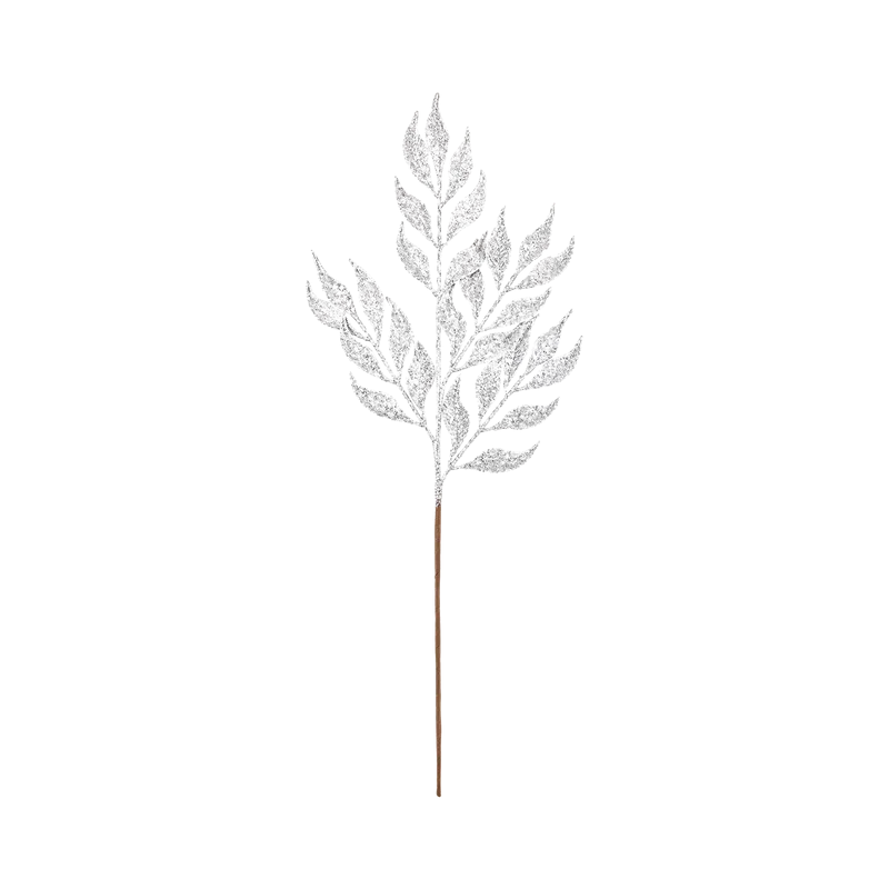Crenguta Decorativa de Craciun - Sclipici Argint 76CM