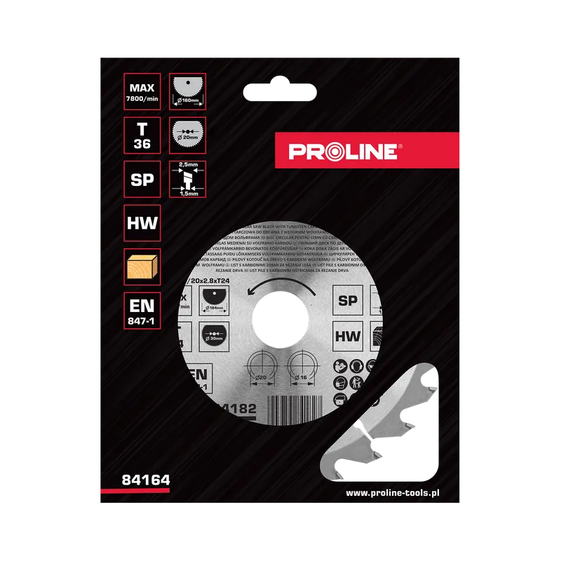 Disc Circular pentru Lemn cu Dinti Vidia 160MM / 36D.