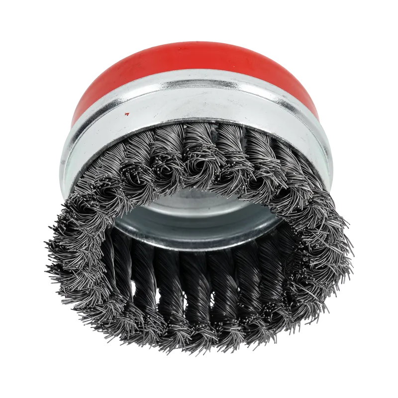 Perie Sarma Impletita Tip Cupa cu Filet 100MM