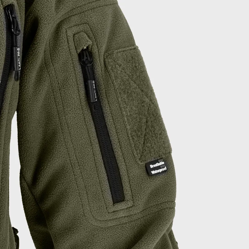 Jacheta Polar Impermeabila cu Gluga / Kaki - 2XL