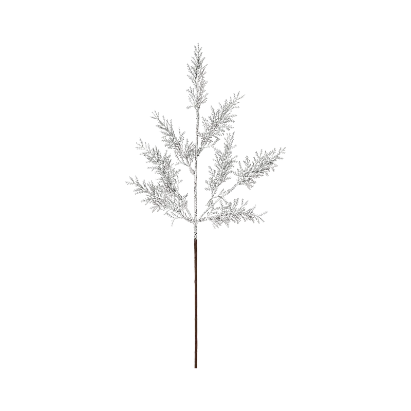Crenguta Decorativa de Craciun - Sclipici Argint 64CM