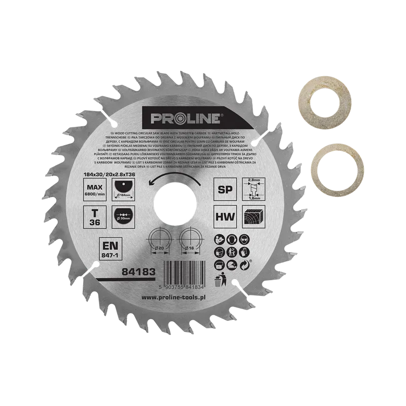 Disc Circular pentru Lemn cu Dinti Vidia 184MM / 36D.