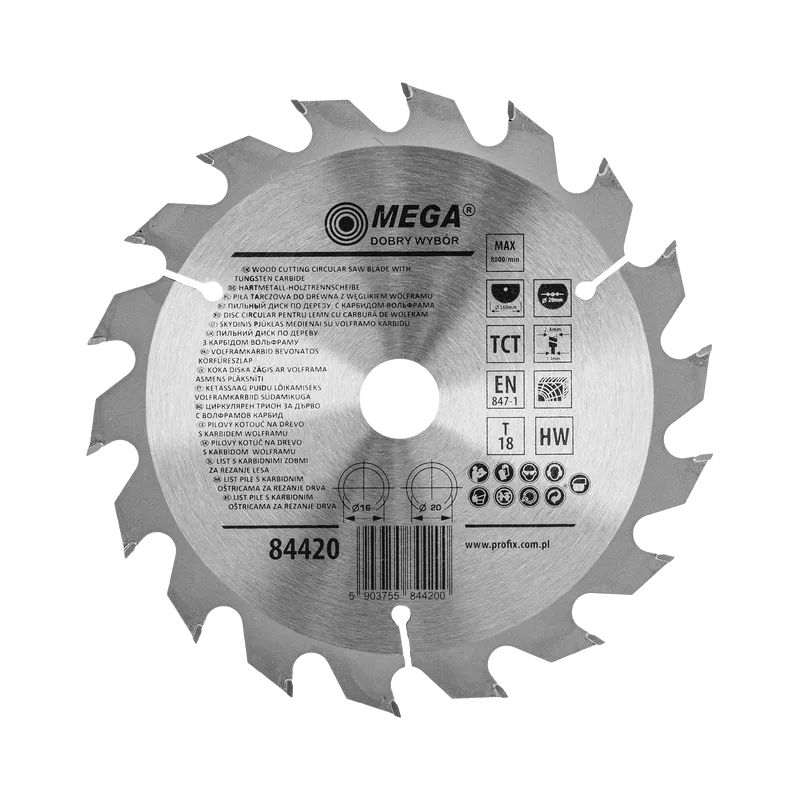 Disc Circular pentru Lemn cu Dinti Caliti 160MM / 18D.