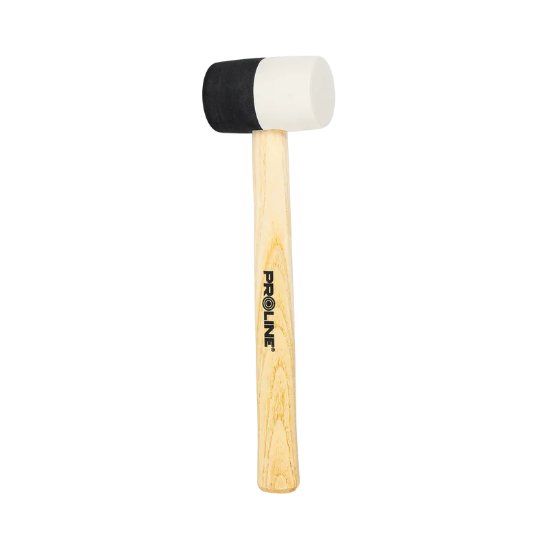 Ciocan Cauciuc Bicolor cu Maner Lemn 44MM / 230G