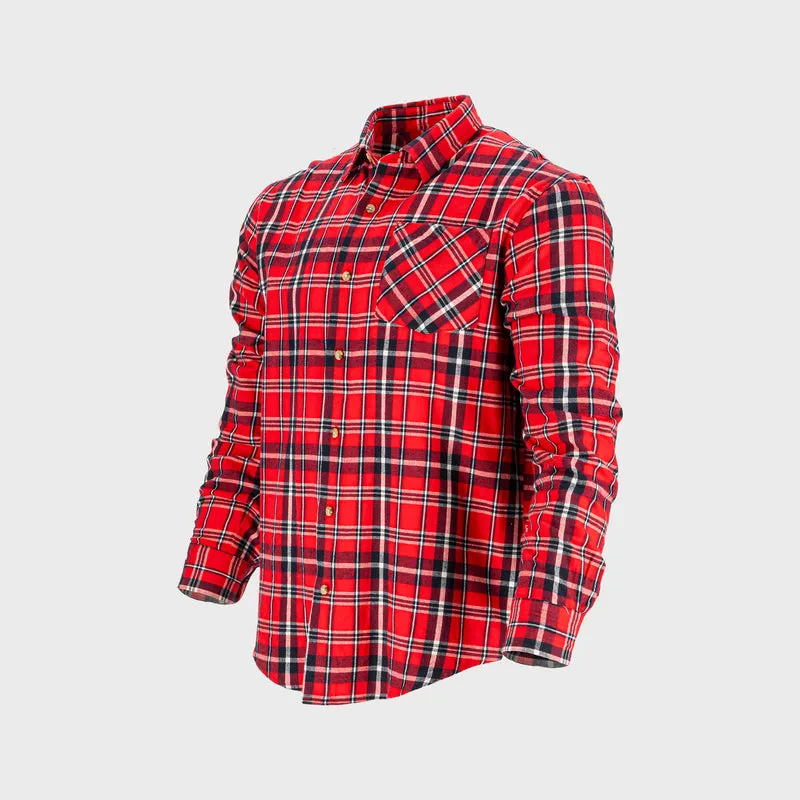 Camasa Flanel cu Carouri Groasa / Rosu - M/H-170