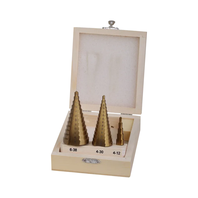 Set Burghie Metal HSS-Ti Conice in Trepte 4-38MM - 3P.