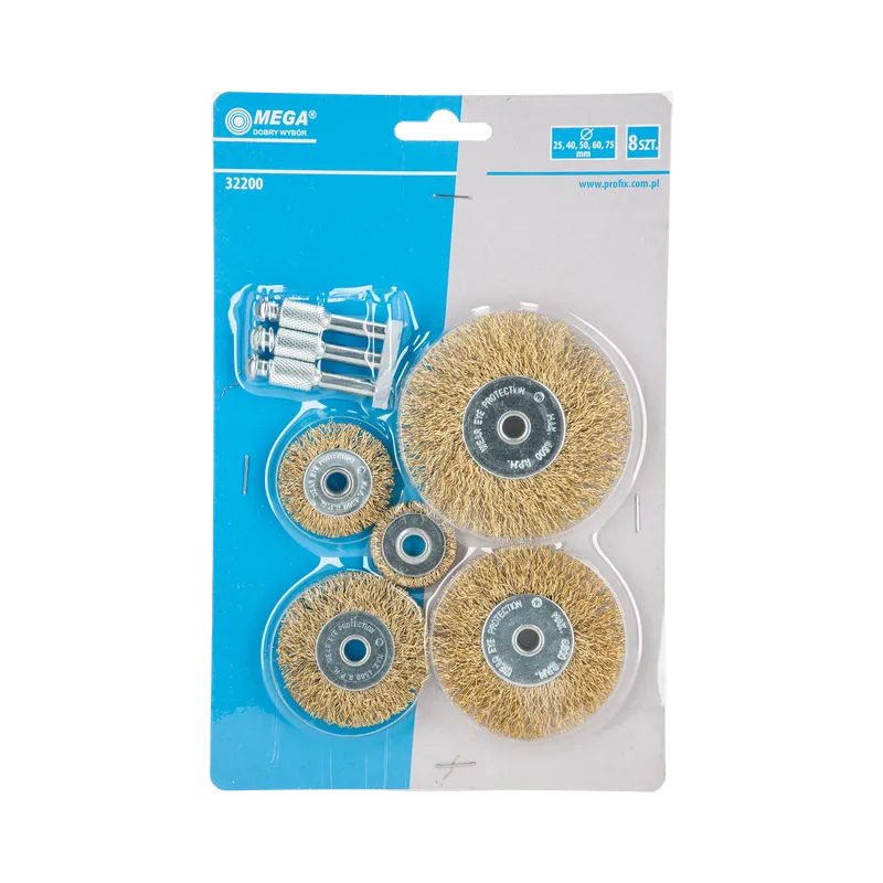 Set Perii Sarma Alama Tip Circular cu Tije - 8P.